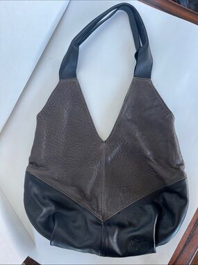 Molly G Louise black/brown slouchy hobo